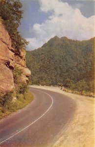 Chimney Tops from Rocky Point Turn Great Smoky Mountains National Park, North...