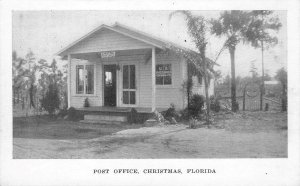 Post Office CHRISTMAS, FLORIDA Orange County c1930s Vintage Postcard