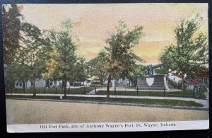 Vintage Postcard 1911 Site of Anthony Wayne's Fort, Fort Wayne, Indiana (IN)