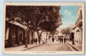 Béni Saf Aïn Témouchent Algeria Postcard Main Street c1930's Vintage