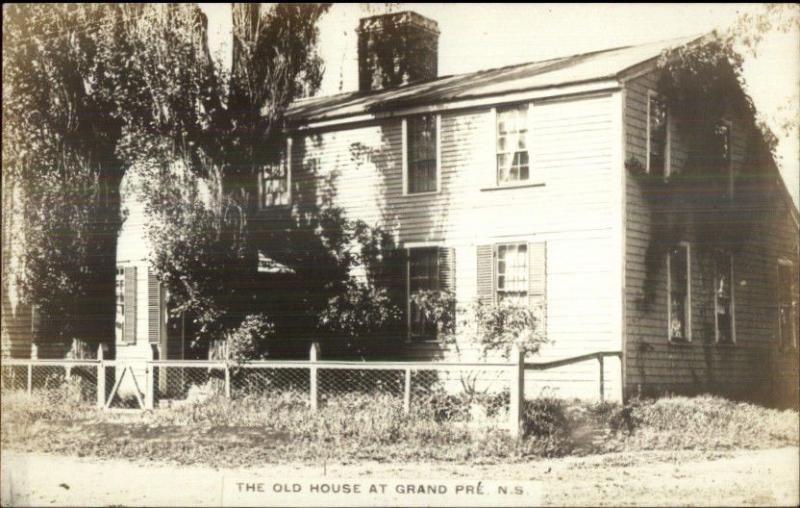 Grand Pre NS Nova Scotia The Old House c1920s-30s Postcard