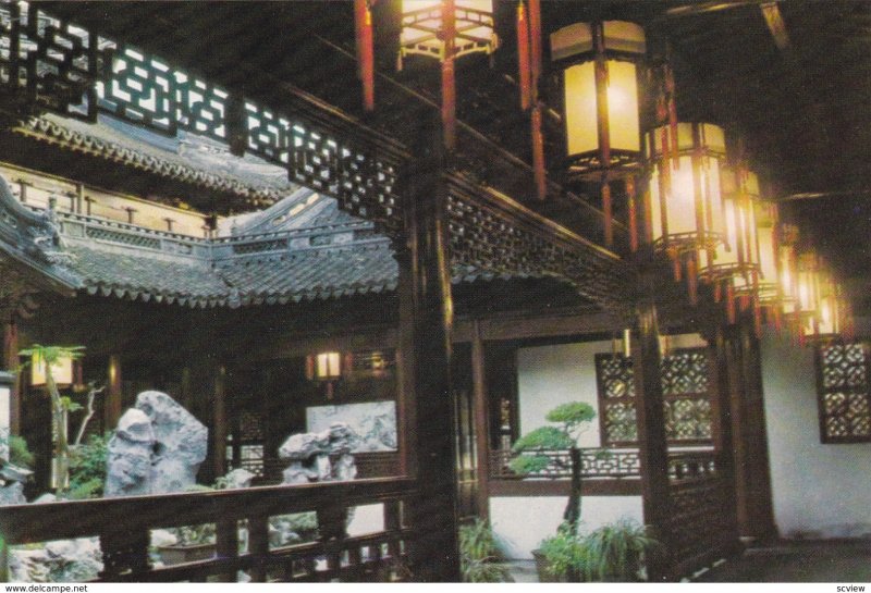Shanghai , CHINA , 60-90s ; Tower for beholding the moon , Yu Garden