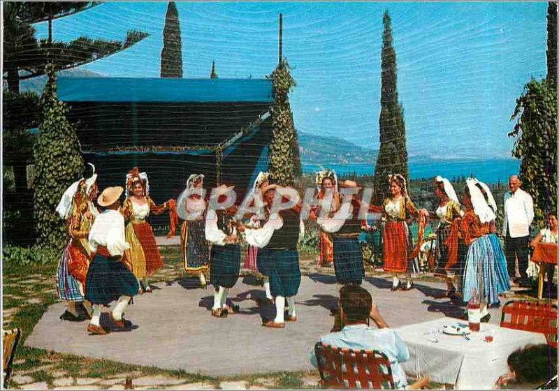 Postcard Modern Corfu Folklore Dance Corflote