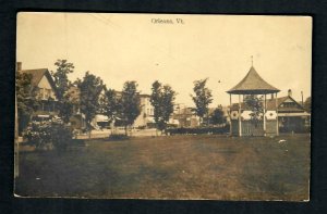 #129 RPPC Orleans, 1919 Panorama Barton Landing Street Gazebo Horse Carriage