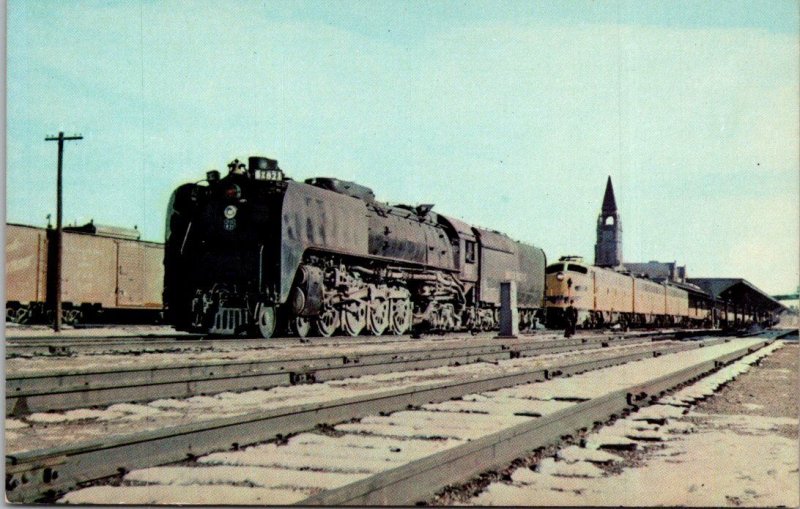 Trains Union Pacific Railroad #821 At Cheyenne Wyoming