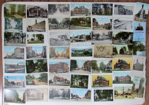 NEW YORK STATE lot of 47 NY ANTIQUE POSTCARDS