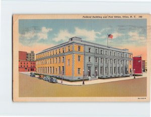 Postcard Federal Building and Post Office, Utica, New York