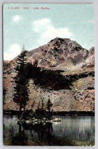 Lake Martha Utah 1913 To Davidson Family Long Pine NE Postcard A34