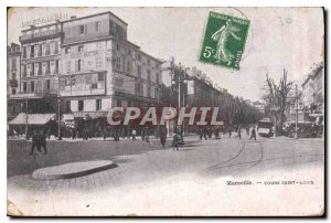 Old Postcard Marseille Cours Saint Louis