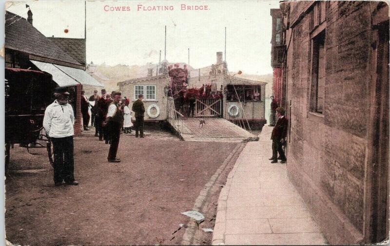 Cowes Floating Bridge IW Isle Of Wight c1908 Postcard D88