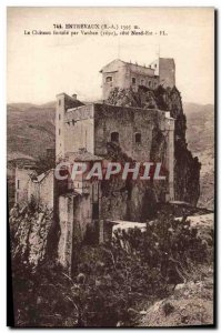 Old Postcard Entrevaux 1395m The castle fortified by Vauban (1692) north east...