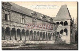 Old Postcard Chateaubriant Coloonade da Chateau Renaissance in bati