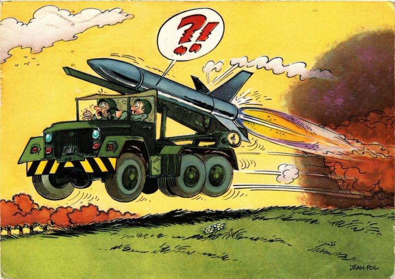 CPM Militaire - Rocket Launcher Truck - Funny Modern Postcard (698416)