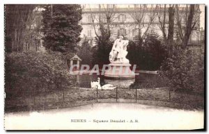 Old Postcard Nimes Square Daudet