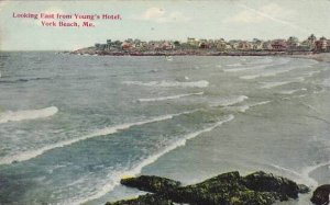 Maine York Beach Looking East From Youngs Hotel 1911