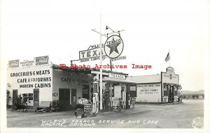 AZ, Salome, Arizona, RPPC, Wiley's Texaco Gas Station, Photo