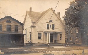 J50/ Penfield New York RPPC Postcard c1910 Town Hall Building  373