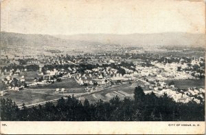 Vintage Postcard NH Cheshire County City of Keene Aerial View ~1905 S90