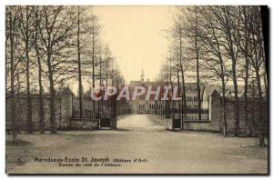 Old Postcard Maredsous Ecole Saint Joseph trades of & # 39arts Entree odds of...