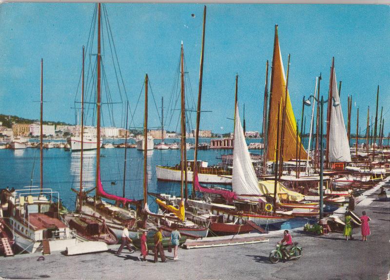 BF19906 cannes le port et ses yachts ship france front/back image