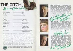 The Pitch Cavan Irish Football Club MULTI 4x Cast Hand Signed Theatre Programme