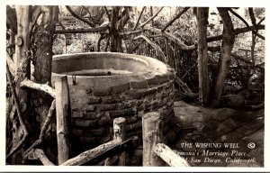 California San Diego Ramona's Marriage Place The Wishing Well Real Photo