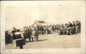 Dolores Texas TX Mexican Band Music c1910 Real Photo Postcard