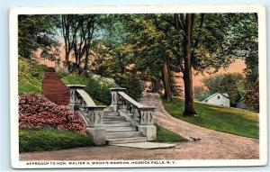 Entrance Staircase to Hon Walter A. Wood's Mansion Hoosick Falls NY Postcard B24