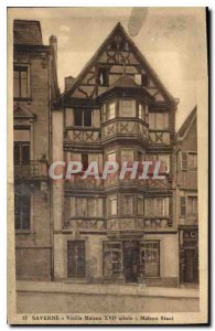 Postcard Old House Old House Saverne Staat