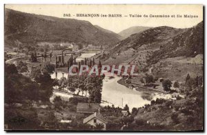 Old Postcard Besancon les Bains Casamene Valle and Miss Malpas