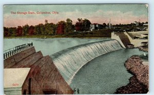 COLUMBUS, OH Ohio ~ The STORAGE DAM  1914 Franklin County  Postcard