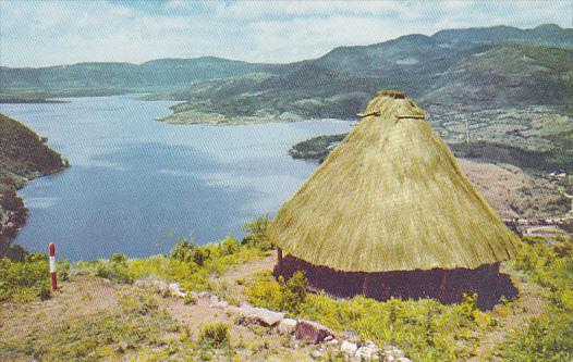 Native Home , Lake Amatitlan , Guatemala , PU-1963