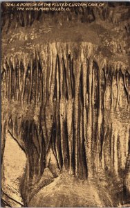 A Portion Of The Fluted Curtain Cave Of The Winds Manitou Colorado Postcard C215