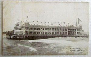 NEW CASINO ASBURY PARK N.J. ANTIQUE UNDIVIDED POSTCARD