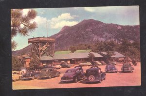 ROCKY MOUNTAIN NATIONAL PARK ESTES PARK COLORADO OLD CARS DEER RIDGE POSTCARD