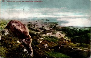 Vtg 1910s Above the Clouds Mt Tamalpais California CA Antique Postcard