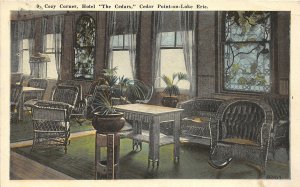 J12/ Cedar Point Sandusky Ohio Postcard c1910 Interior Hotel The Cedars  91