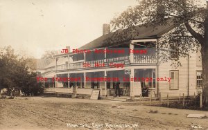 VT, East Arlington, Vermont, RPPC, Main Street, Warner & Dustin General Store