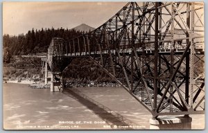 Columbia River Highway Oregon 1940s RPPC Real Photo Postcard Bridge Of The Gods