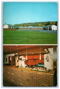 c1960's Multiview Colonial Motor Inn, Binghamton New York NY Vintage Postcard 
