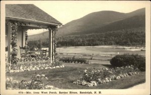 Randolph New Hampshire NH Ravine House West Porch Shorey 878 RPPC