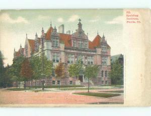 Unused Pre-1907 SPALDING INSTITUTE Peoria Illinois IL Q1257