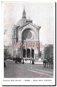 Old Postcard Paris Church of Saint Augustine