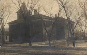 Traer Iowa IA Postmark School Real Photo c1910 Vintage Postcard