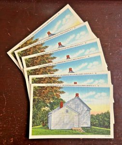 NOS-BEMIS HEIGHTS NY~SARATOGA BATTLEFIELD-FREEMAN HOUSE~LOT 5 POSTCARDS