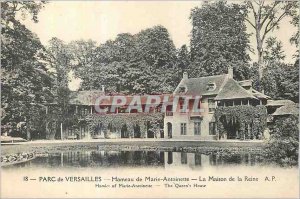 Postcard Old Park Versailles Marie Antoinette's Hamlet House Queen