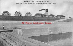 OH, Cincinnati, Ohio, Fernbank Dam, Power House, Lower Gate Lock Closed