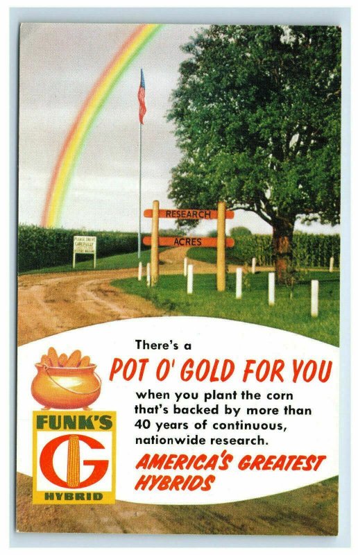 Vintage Funk's Hybrid Advertising Postcard Pot O' Gold For You 