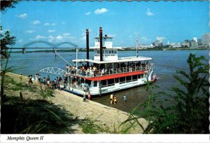 Memphis, TN Tennessee  MEMPHIS QUEEN II~Paddlewheel Excursion Boat  4X6 Postcard