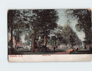 Postcard Military Park Newark New Jersey USA North America